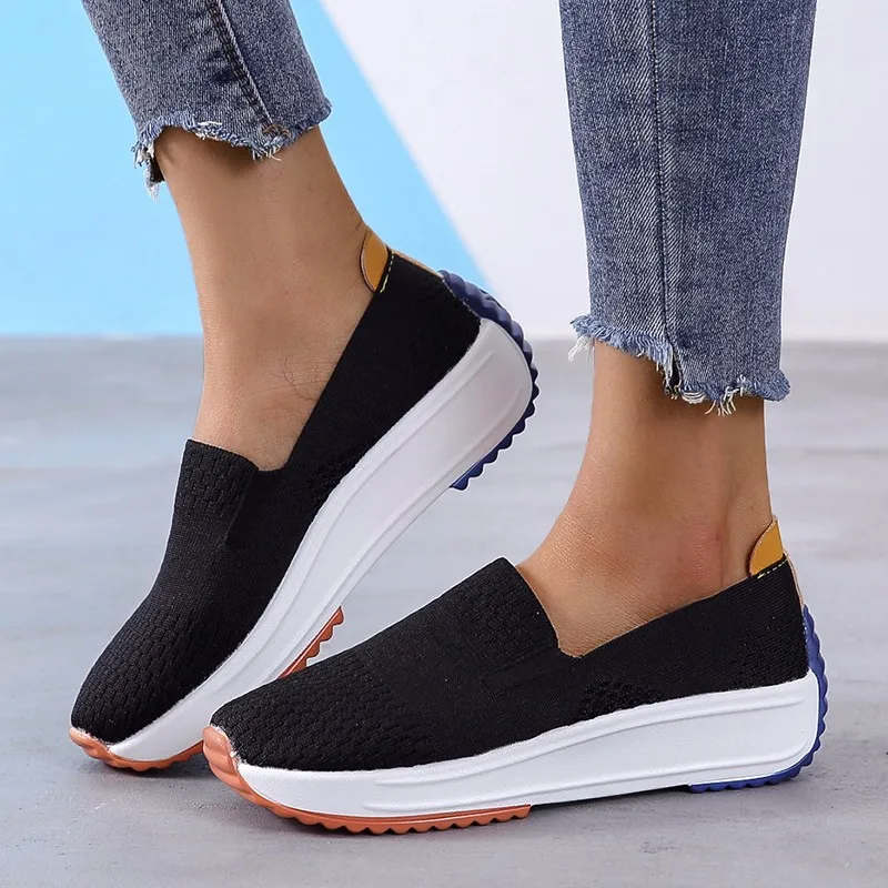 

Women Sneakers 2022 Slip-on Casual Shoes Woman Solid Sneakers Women Shoes Comfortable Ladies Flats