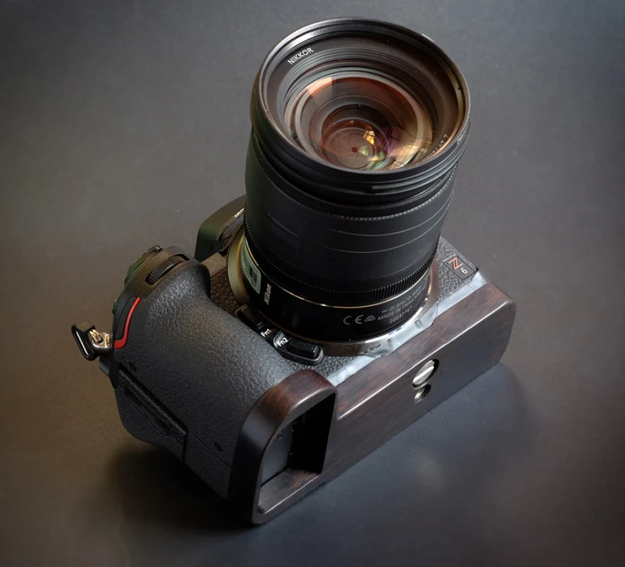Ручка для камеры ручной работы из дерева Nikon Z7 Z6 Z5 II опорная пластина черного