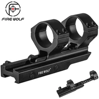 fire wolf adjustable spacing extended scope mount with picatinny base