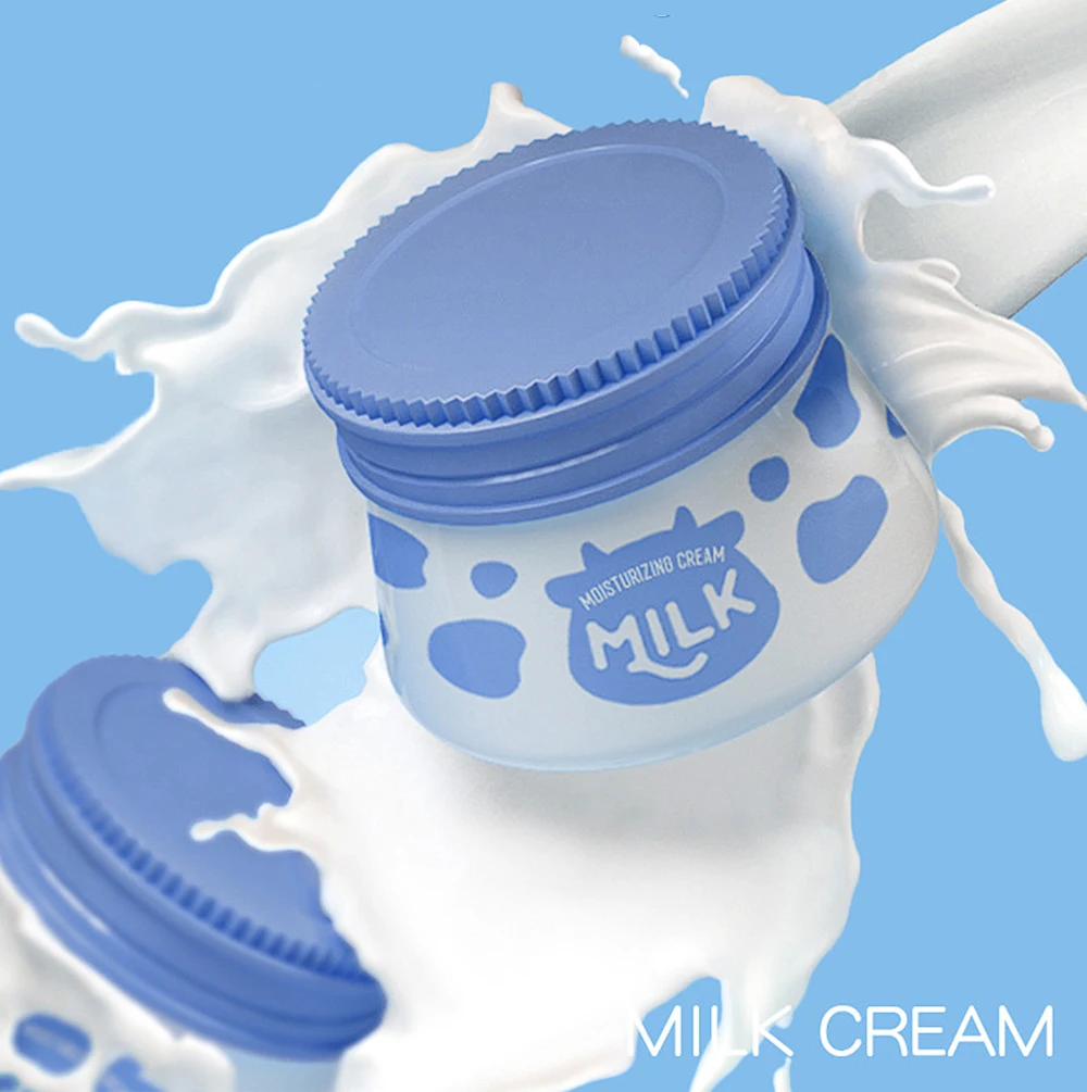 

LAIKOU Milk Hyaluronic Acid Body Face Cream Moisturizing Whitening Brightening Smoothing Remove Melanin Face Skin Care