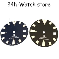 24 hours watch dial with s logo clearance and low price processing super luminous fit nh35 movement and nh35 dial with s logo