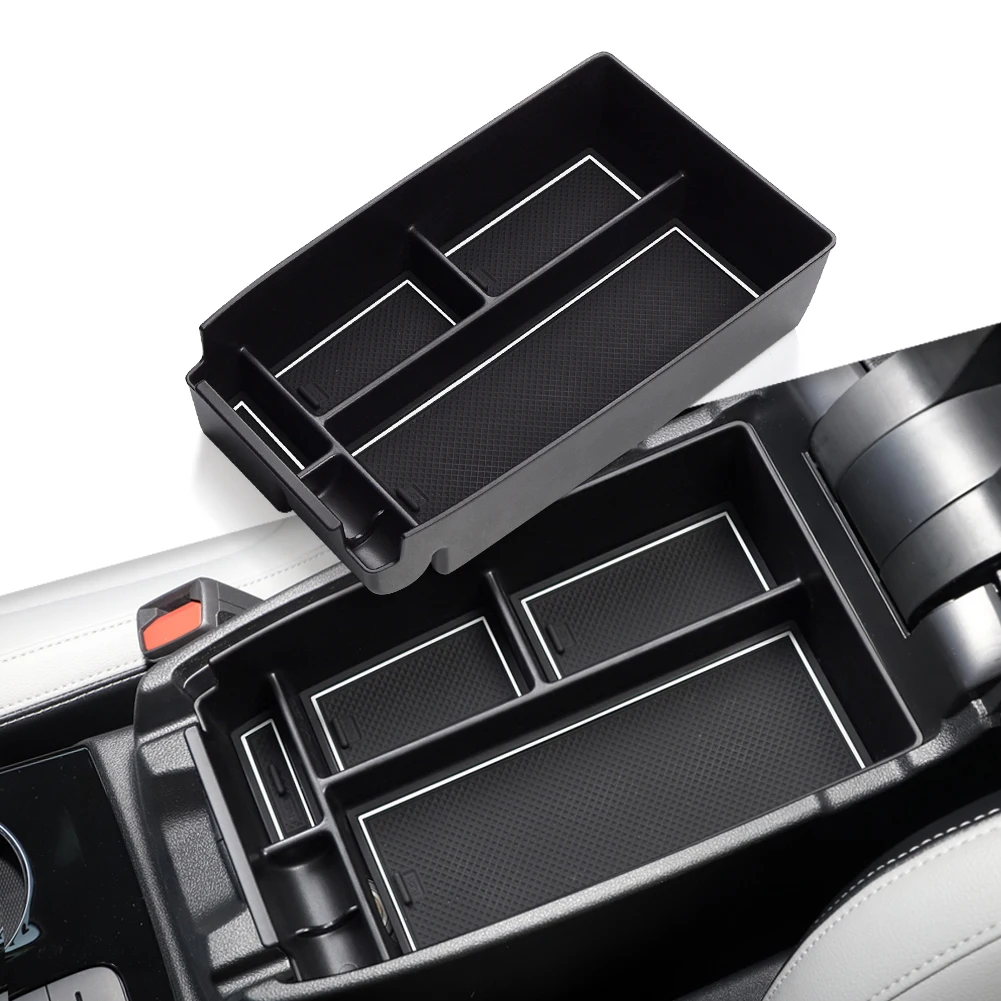 

Smabee Car Central Armrest Storage Box for Ford Bronco Sport 2020 2021 Accessories Container Console Auto Tidying Organizer Tray