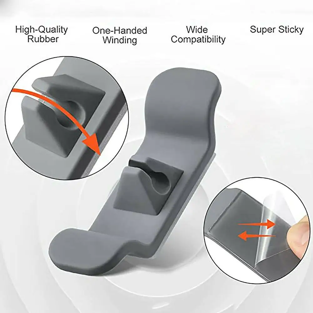 Настольный органайзер для кабеля намотка зажимы регулируемый держатель с