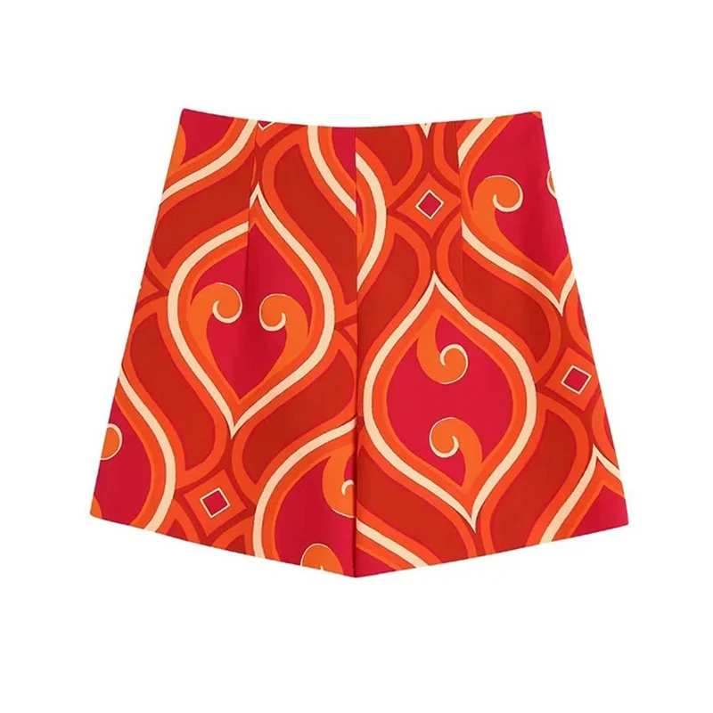 Женская однобортная рубашка с принтом SIYANG и шорты высокой талией шикарная одежда