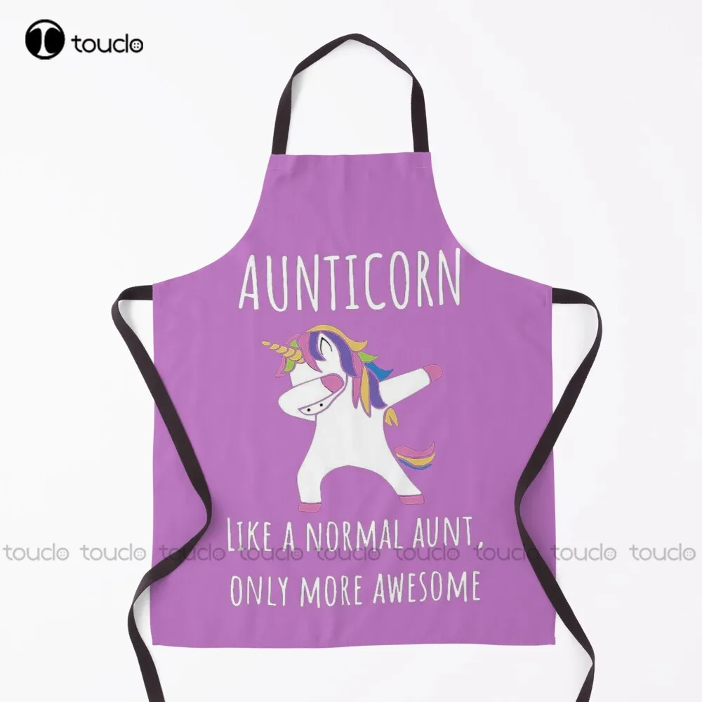 

Aunticorn Like A Normal Aunt But More Awesome Apron Apron Garden Kitchen Customized Unisex Adult Apron Household Cleaning Apron
