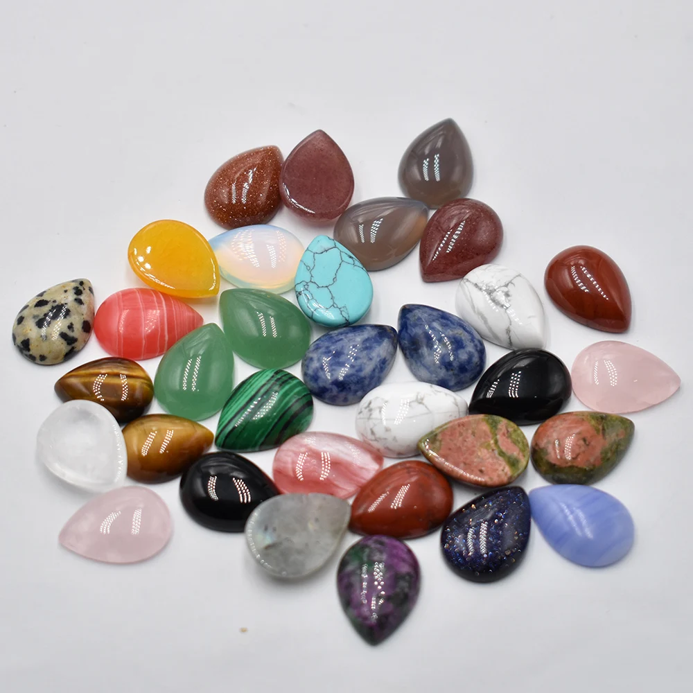 Бесплатная доставка 50 шт./лот оптовая продажа 13x18x5 мм разные натуральные камни