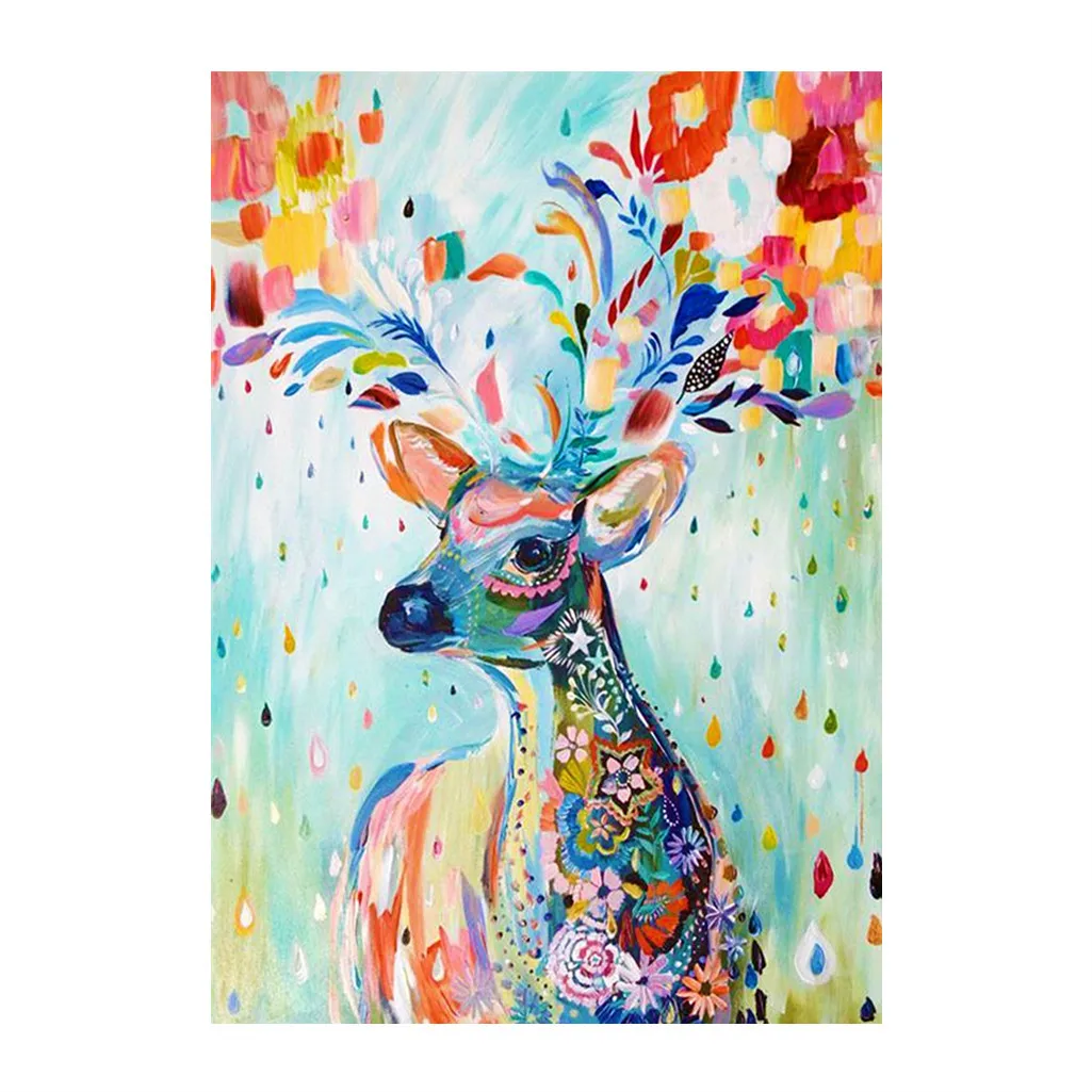 

DIY 5D Diamond Painting Deer Cat Elephant Horse Full Diamond Embroidery Animal Rhinestone Mosaic Home Decor Gift