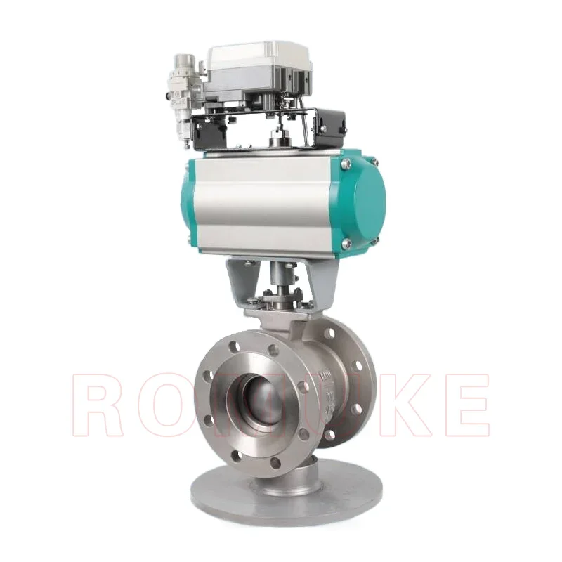 VQ647H-16P Стандартная нержавеющая сталь GB CF8 CF3 CF8M CF3M Пневматический фланцевый