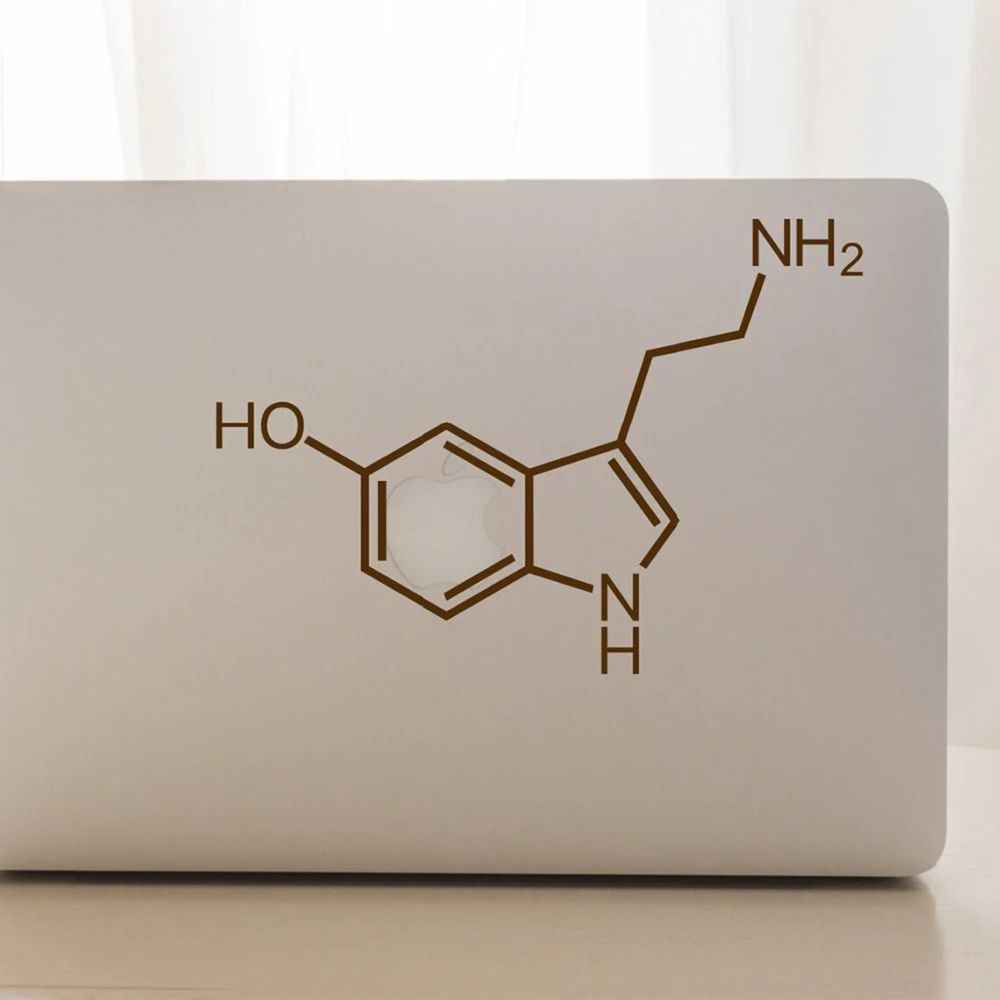 Наклейка серотонина для MacBook наклейка ноутбука Apple счастливая химическая