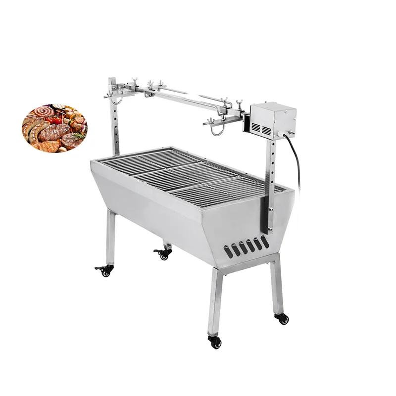 

Restaurant Commercial Brazilian Grill Machine Gas BBQ Grill / Rotisserie electric bbq grill