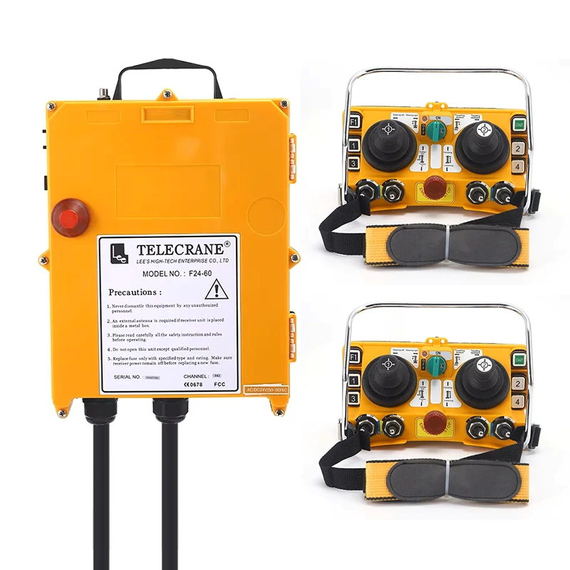 

F24-60 контроллер для бетононасоса, 6-кнопочный, двойной качающийся рычаг, водонепроницаемый и пыленепроницаемый промышленный беспроводной пульт дистанционного управления co
