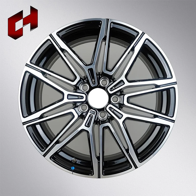

CH New 15 Inches 6 Holes Wide Black Zinc Alloy Wheel Bearing Front Rear Car Parts Modified Aluminum Forged Wheels