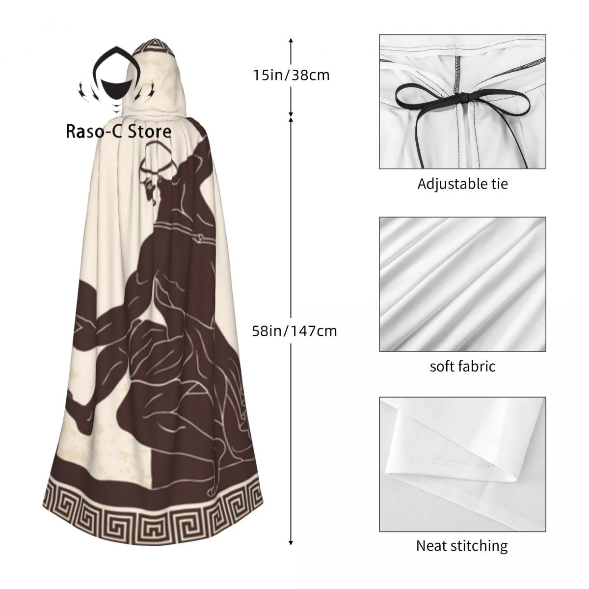 Фотофон с капюшоном древний греческий ремесленник Смит молотом средневековый