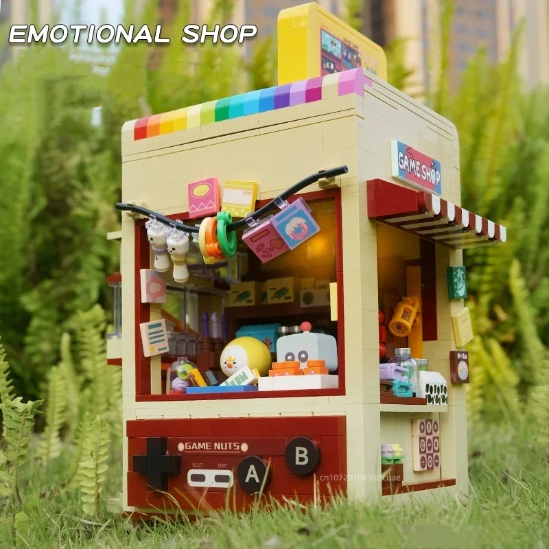 

Эмоциональный магазин, видеоигра, продуктовый магазин, строительные блоки, передвижной механизм, сращивающаяся игрушка, модель, настольное украшение, подарок