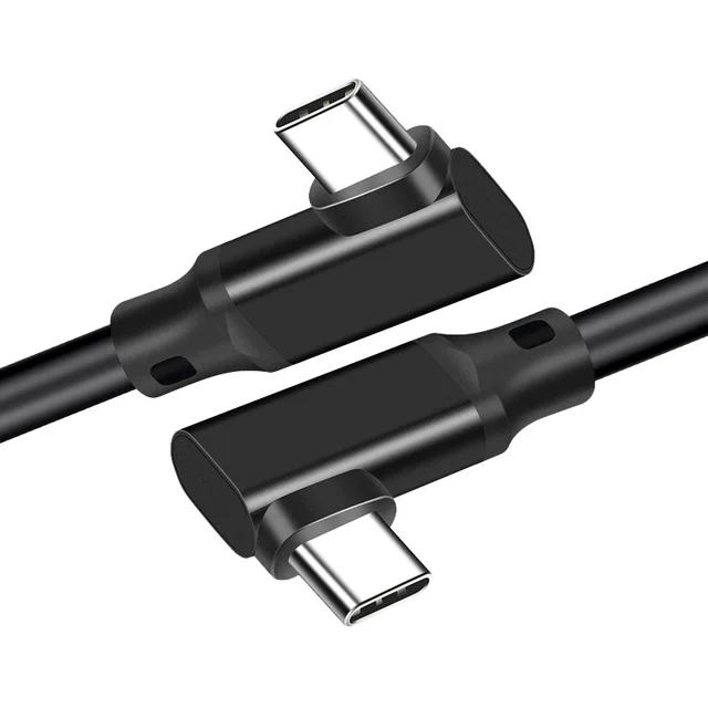 USB 3. 0 Gen2 20 Гбит/с VR двойной коленчатый кабель для передачи данных USB C 4K видео Тип C 5A 3,2 Вт Type-C Быстрый зарядный шнур для Macbook Pro Samsung