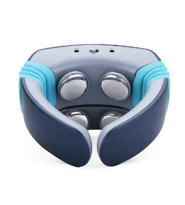 

wireless cervical electric pulse vibrating shiatsu manual pillow back roller with heat kneading neck shoulder massager