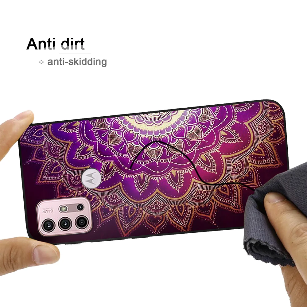 mandala pattern phone case for motorola moto g30 g9 play g40 fusion e7 e20 e40 e7 plus g20 g50 g60 luxury silicon covers fundas free global shipping