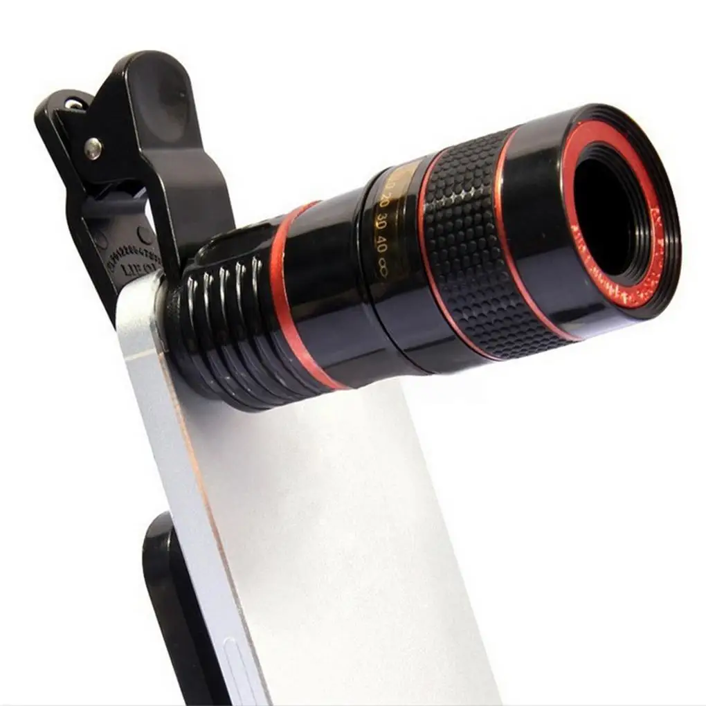 

Smartphone 8X Zoom Fisheye Lens Wide Angel Mobile Phone Professional Accessory Outdoor Travelling Camping Hiking