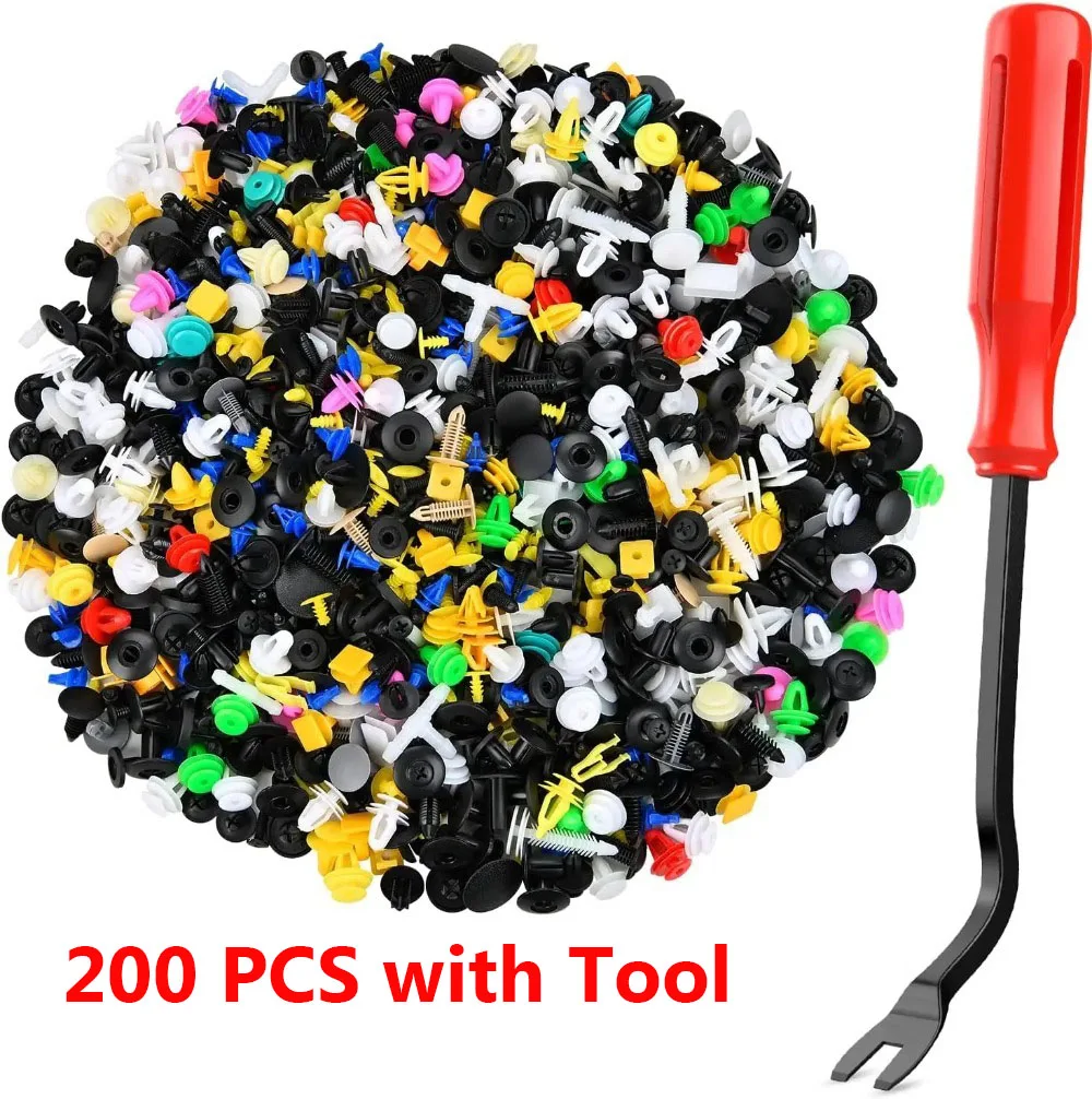 

Набор Автомобильных Клипс И Крепежей Из 1000 Шт.: Пластиковые Заклепки Для Крепления Бампера И Обшивки Дверей, Автоаксессуары