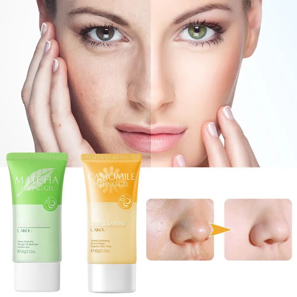 

Deep Cleansing Exfoliating Peeling Gel Facial Cleanser Deep Exfoliator Gel Scrub Smooth Moisturizing Skin Care Cleaner Care
