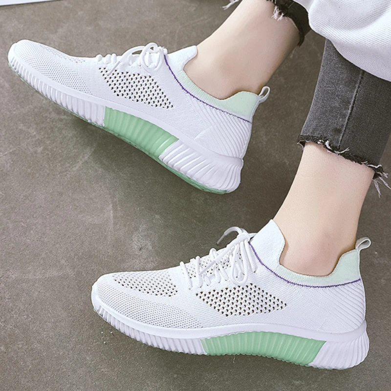 

ботинки женские обувь на платформе туфли на платформе обувь женская весна Женские легкие кроссовки для бега, сетчатые дышащие кроссовки в п...