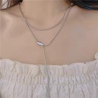 2022 new design long snake bone clavicle chain retro necklace for women jewelry