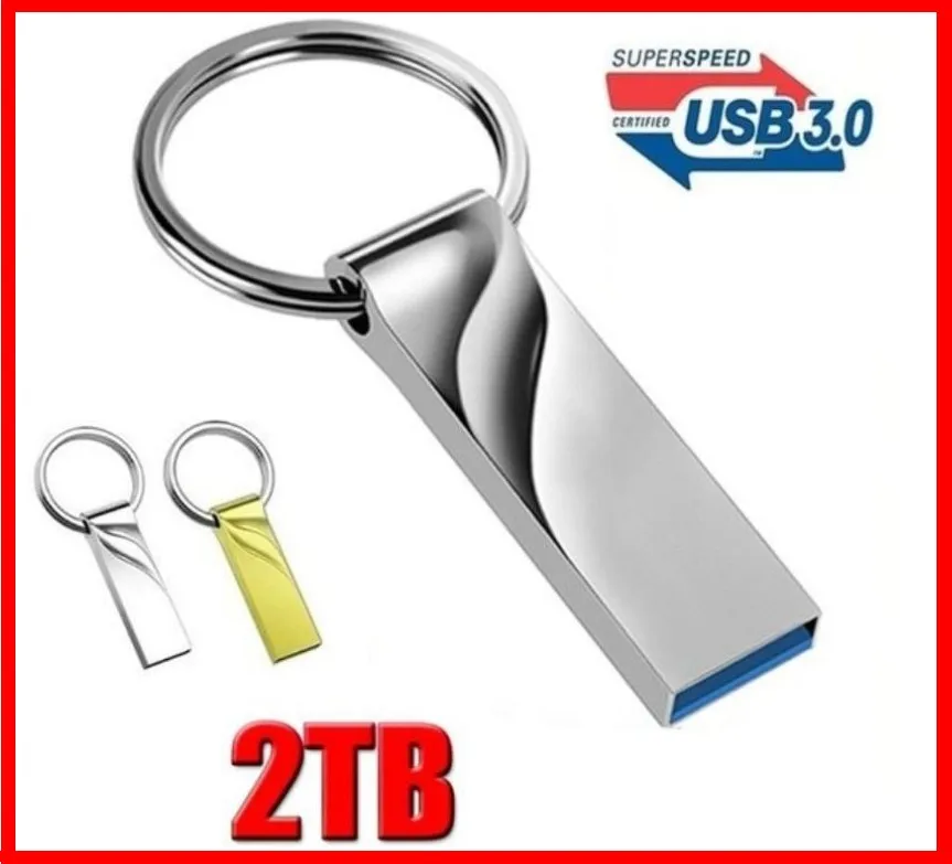 

High Speed Usb 3.0 2TB Silver Pen Drive 1TB Metal Cle Usb Flash Drives 512GB Pendrive TYPE-C Memoria Usb 64GB Flash Disk Stick