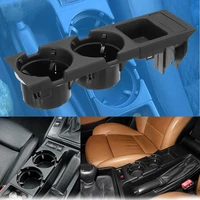 new double hole car styling front center console storage box coin cup holder for bmw e46 3series 1999 2006 51168217957