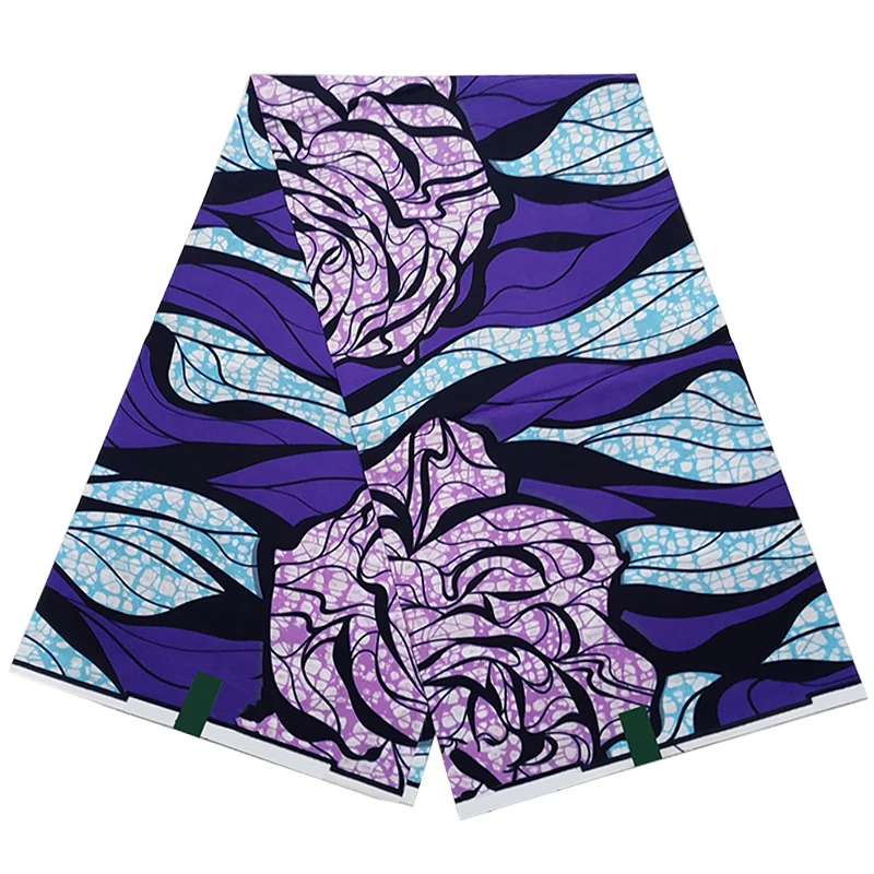 

Модная ткань из Анкары, африканские восковые ткани, мягкая 100% хлопковая ткань в новом стиле, большой батик, восковая ткань из Ганы, 6 ярдов, ...