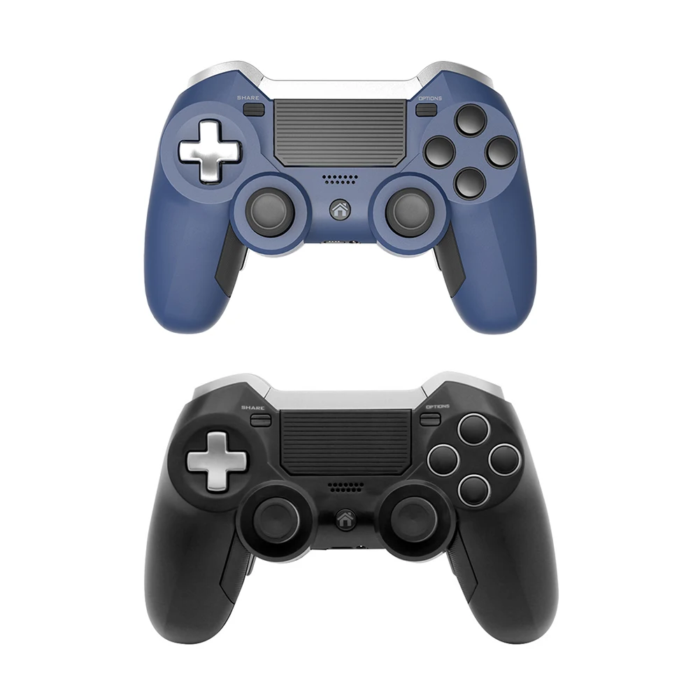 

Беспроводной геймпад, Джойстики с двойным мотором и вибрацией, совместимые с Bluetooth, игровые Джойстики, аксессуары для Ps4, ПК, консоли Ps4 Elite
