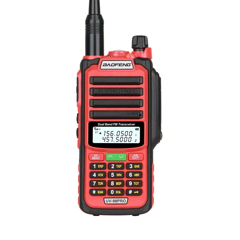 Фото Прочная водонепроницаемая рация Baofeng UV-98PRO, высокомощная, для использования на открытом воздухе, IP68, морская, беспроводная, высокомощная портативная рация №4