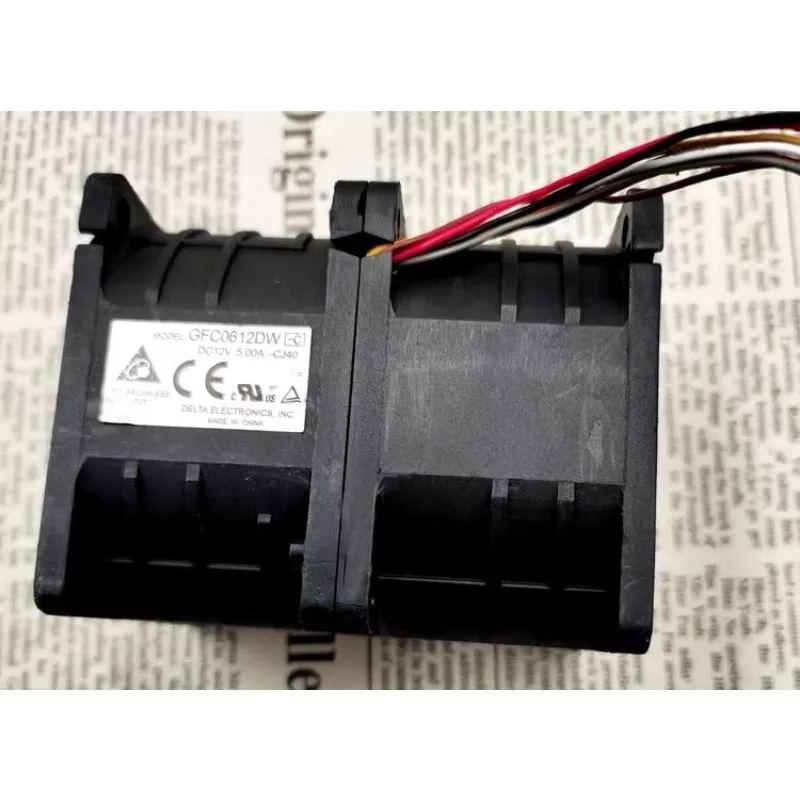 Новый вентилятор охлаждения процессора Для Delta GFC0612DW 6076 12В 5.00A 6 см, супержесткий модифицированный усилитель, охлаждающий вентилятор 60x60x76 мм