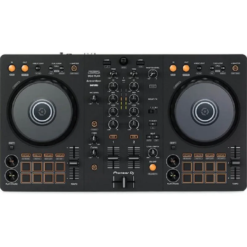 

(Новая скидка) Pioneer DJ DDJ-FLX4 2-колодный рекламный блок и контроллер Serato DJ-графитовый 19 заказов
