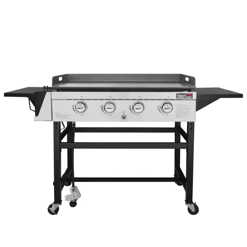 

Royal Gourmet GB4001 4 Burner Flat Top Gas Griddle, 52,000 BTU for Outdoor Cooking