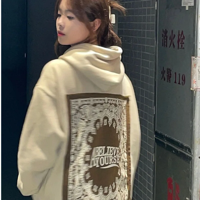 Толстовка с капюшоном для пар модная бандана в стиле Ins принтом пейсли хип-хоп