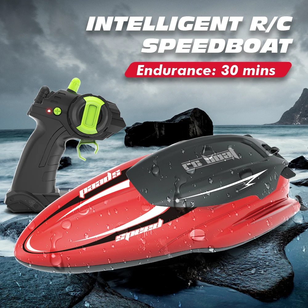 

Скоростная гоночная лодка 2,4G RC, водонепроницаемая перезаряжаемая модель гоночной лодки, скоростная лодка с дистанционным управлением, игр...