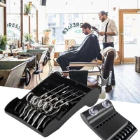 barber hairdressing scissor storage tray scissors comb holder salon styling tool rack cosmetic organizer