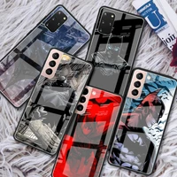 tempered glass case for samsung galaxy s22 ultra s21 plus s20 fe s10 s9 s8 s10e note 20 10 lite 9 phone cover cool batman movies
