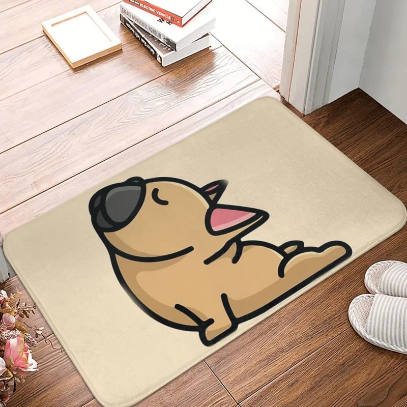 

Funny And Cute Yoga Bulldog Doormat Rug Carpet Mat Footpad Polyester Non-slip Antiwear Front Room Corridor Kitchen Bedroom