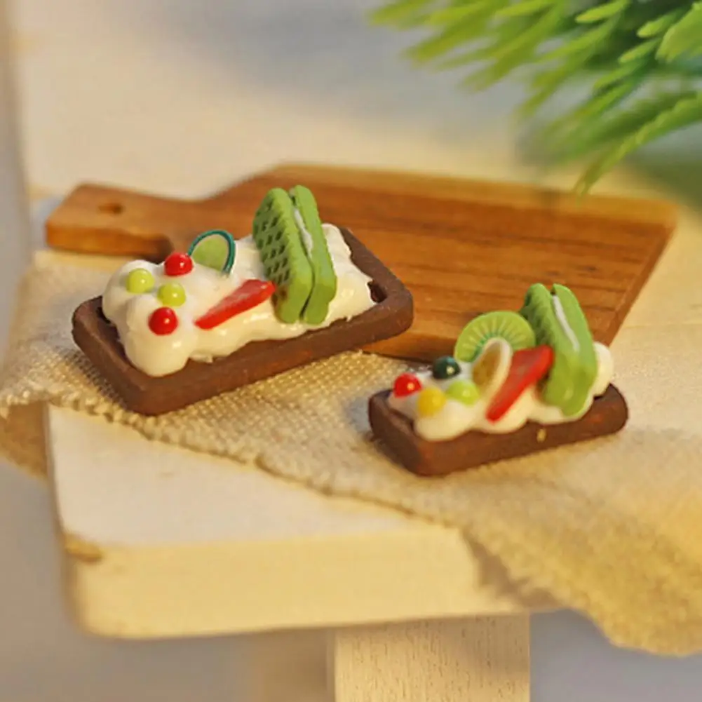 

Trendy Interesting Miniature Doll House Food Toy Compact Pretend Food Play Small for Daily Life