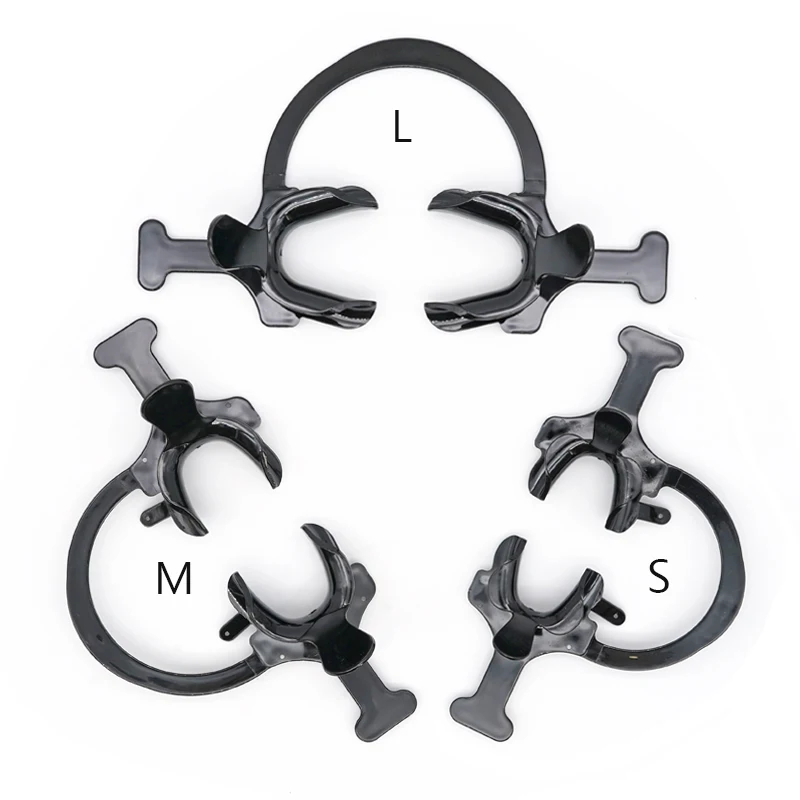 Щеки губы Ретрактор с двойной головкой ортодонтический рот открывающий боковой стоматологический ортодонтический черный зуб Интраоральная губа Щеки губы Ретрактор с двойной головкой ортодонтический рот открывающий боковой стоматологический ортодонтический черный зуб Интраоральная губа