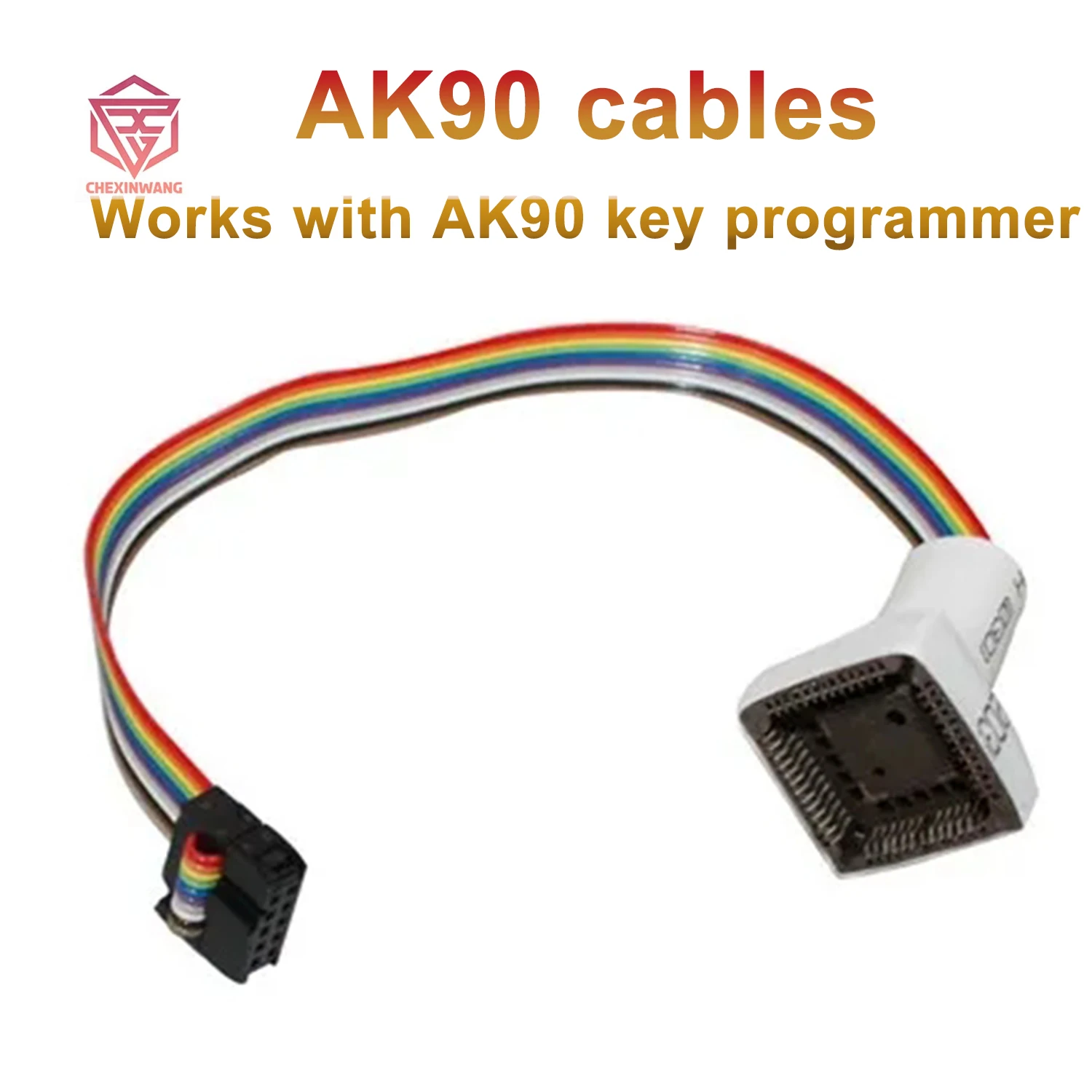 

Адаптер для программатора ключей AK90, 10-контактный кабель в комплекте, работает вместе с программатором ключей AK90