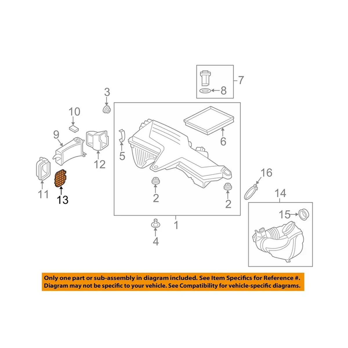 13718507321 воздухозаборный глушитель решетка воздухозаборник для BMW F20 F20N F21 F21N F22 F23