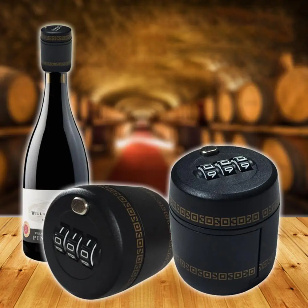 

Wine Bottle Lock Combination Password Code Lock Anti-theft Wine Cap Digital Lock for Home Bar