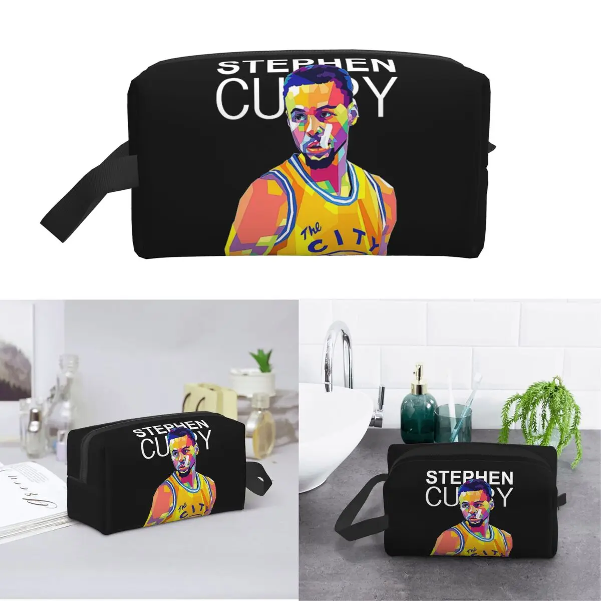 Фото Косметичка-органайзер Stephen Curry для хранения туалетных принадлежностей, дорожный несессер для женщин, косметичка для путешествий, пенал №1