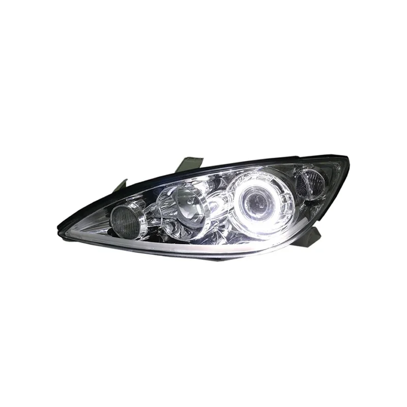 Фото Кастомизированные светодиодные фары Full LED для Toyota Camry 2002-2006 с биксеноновыми линзами и дневными ходовыми огнями (DRL) №1