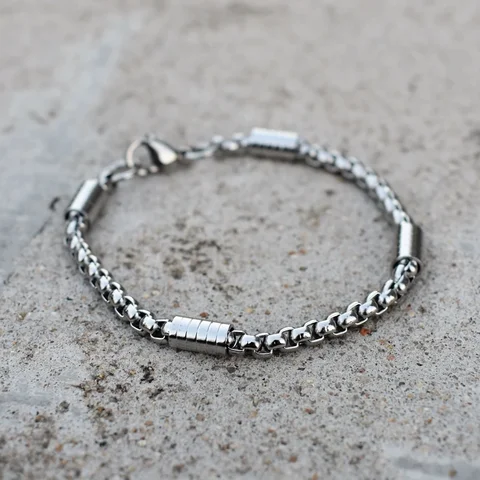 Браслет Prettyland из нержавеющей стали серебристого цвета