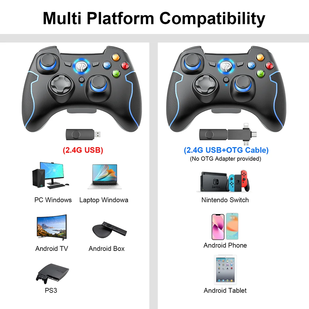 Джойстик для ПК беспроводной контроллер PS3 Nintendo Switch Android телефона ТВ-приставки