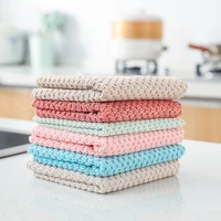 135pcs microfiber water absorbable kitchen towel cleaning cloth wipes table window dishcloth car rags anti grease wiping rag