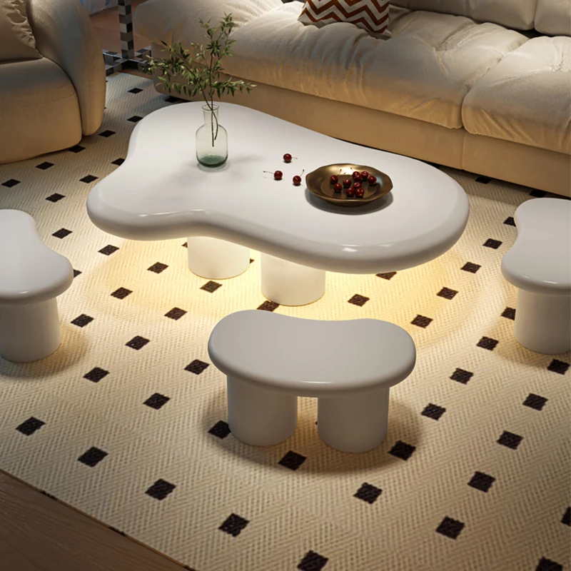 

Современные скандинавские журнальные столики, роскошный диван, белый дизайнерский журнальный столик, минималистичный комнатный столик, низкие De Salon, домашний декор мебели